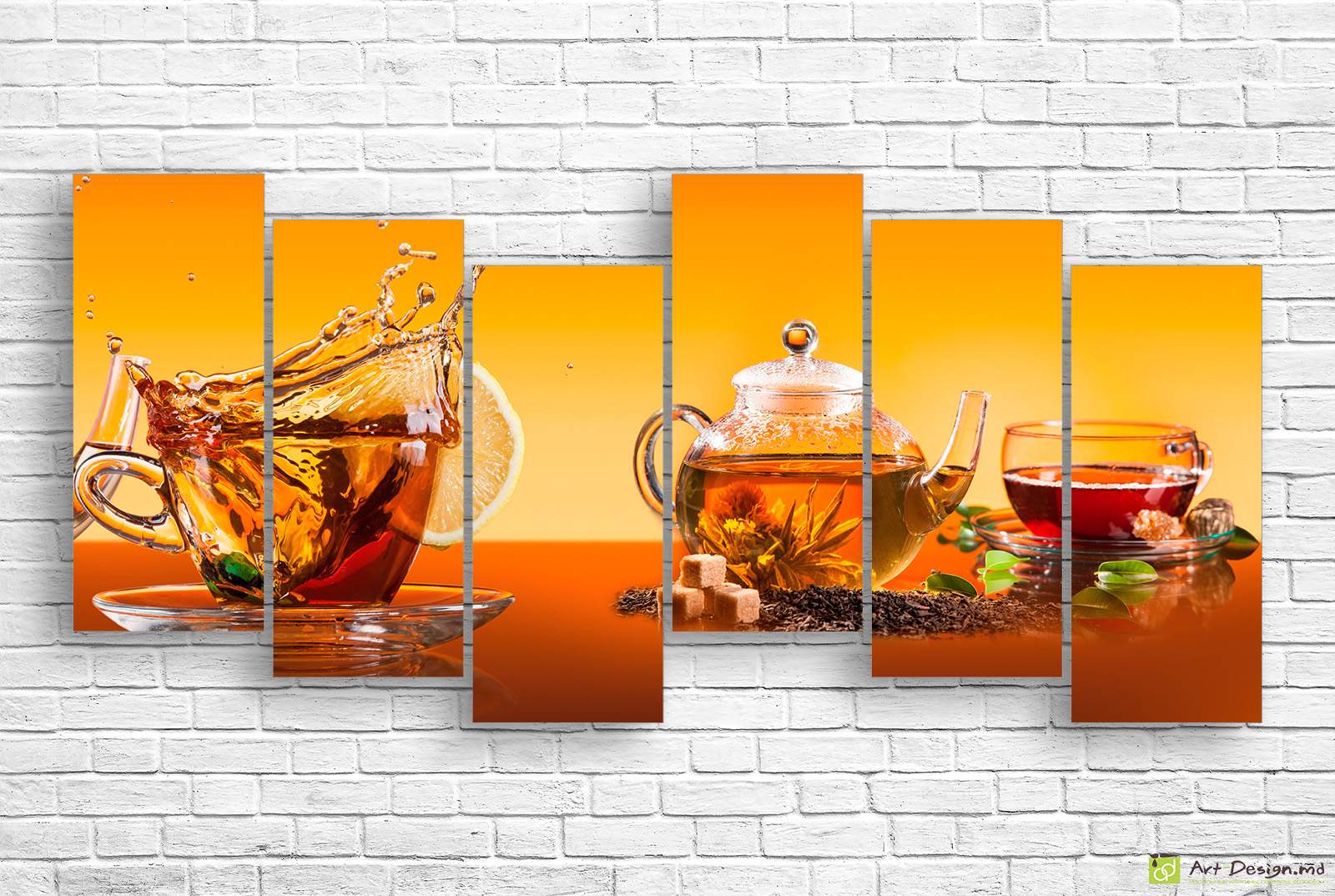 Tablou multicanvas -  Ceai negru cu bergamot