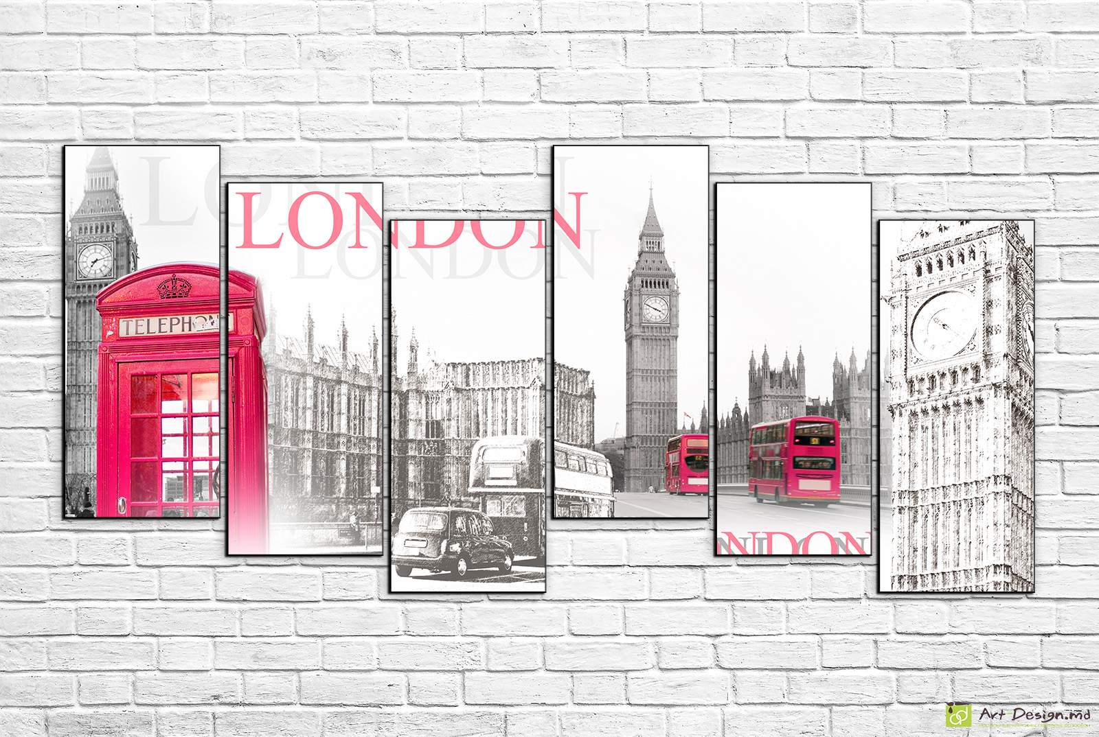 🇬🇧 Модульная картина «Лондон. Ритм большого города»