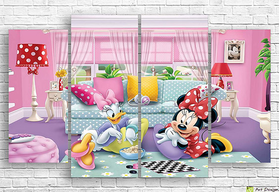 🚗 Tablou modular „Cars: Cursa Dinoco 400”