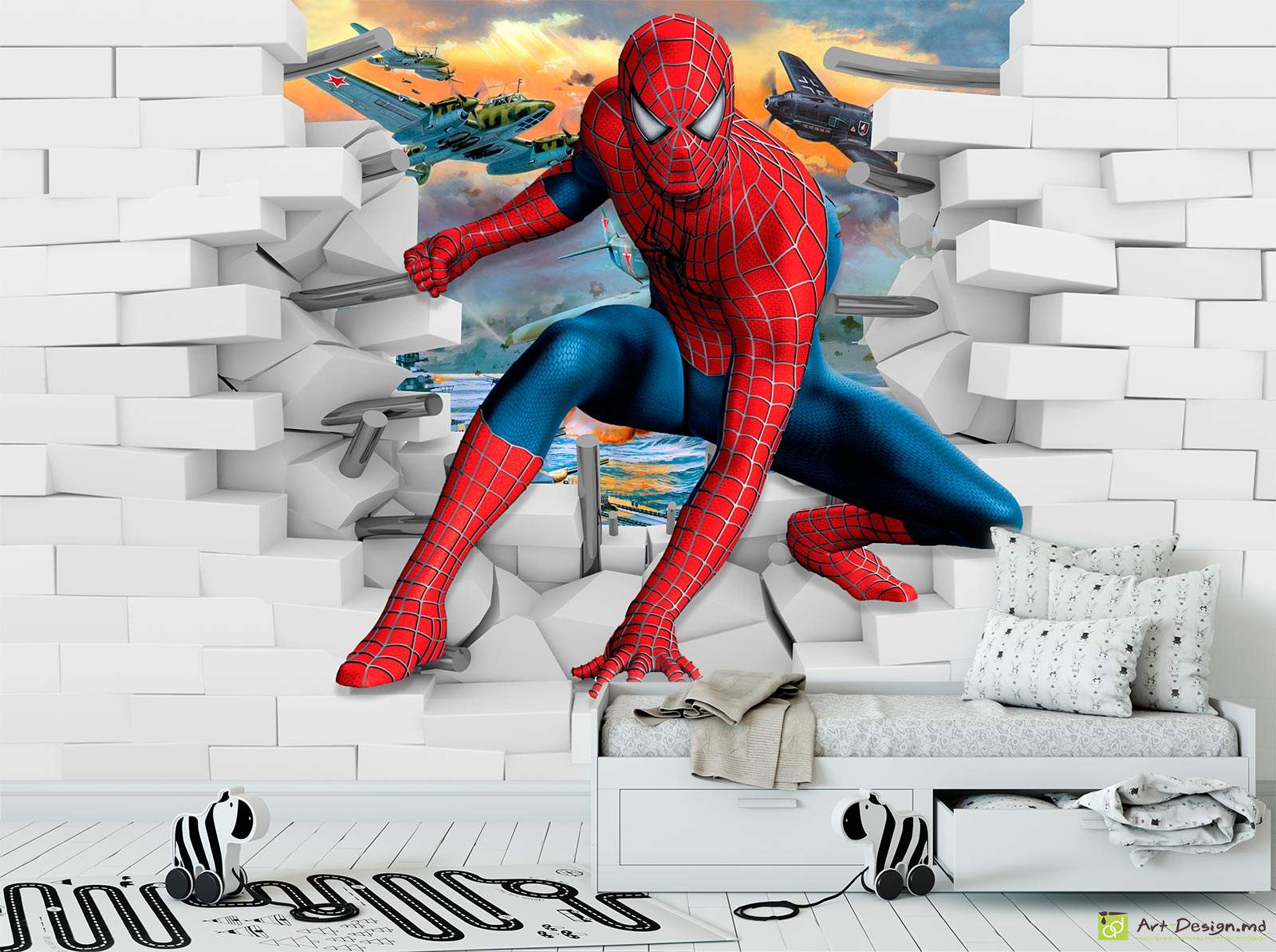 Фотообои Человек-паук, Marvel 3D еффект