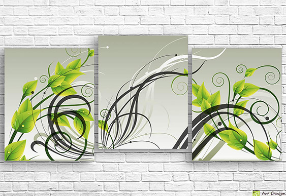 🎨 Модульная картина «Тихая абстракция в натуральных тонах»