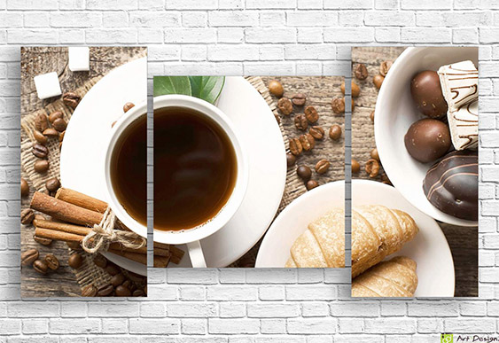 Tablou multicanvas - Boabe de cafea