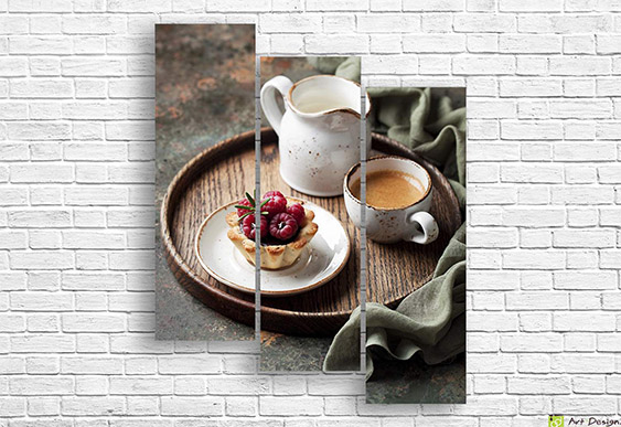 Tablou multicanvas - Micul dejun francez nutritiv
