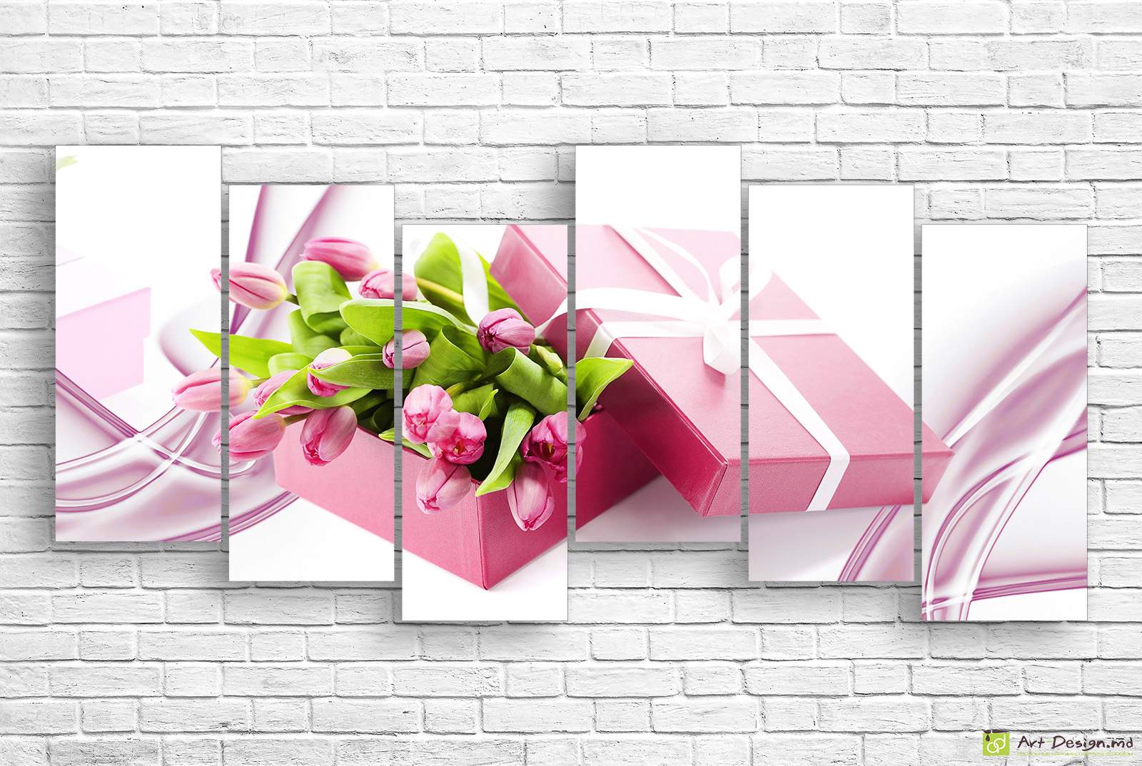 Модульная картина - Тюльпаны в  упаковке