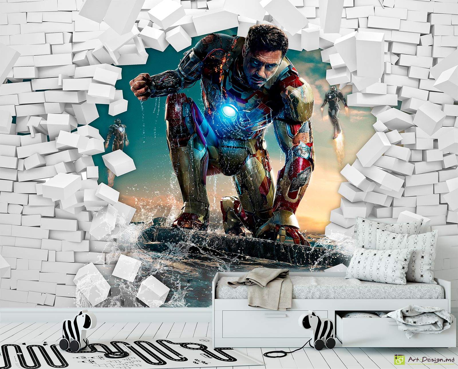 Fototapet la comanda - Iron man, 3D efect