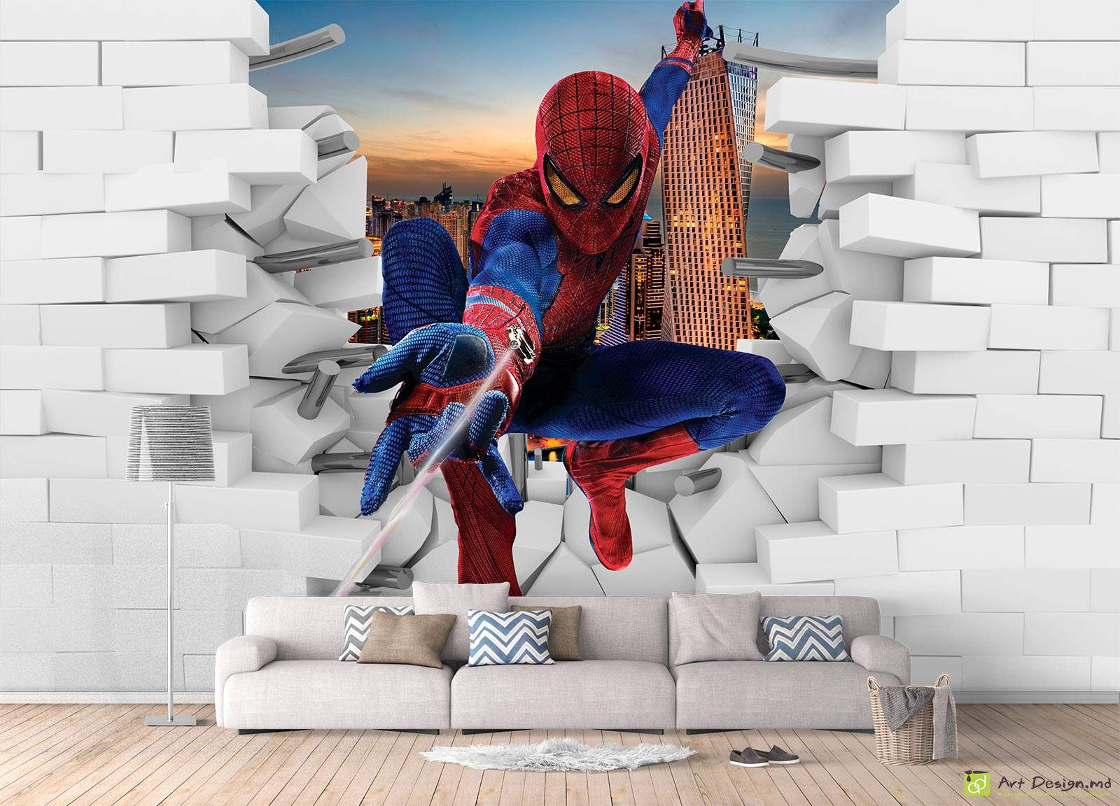 Fototapet la comanda - Spider-Man_2, Marvel 3D efect