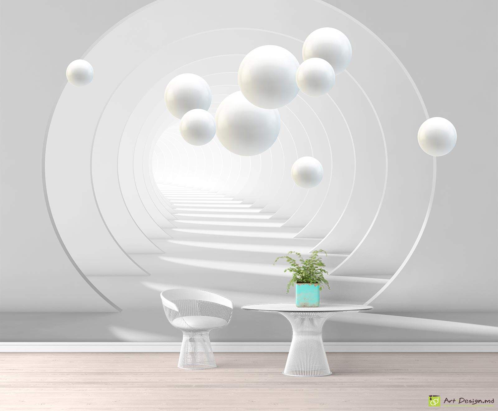 Fototapet la comanda - Bile și tunel_4