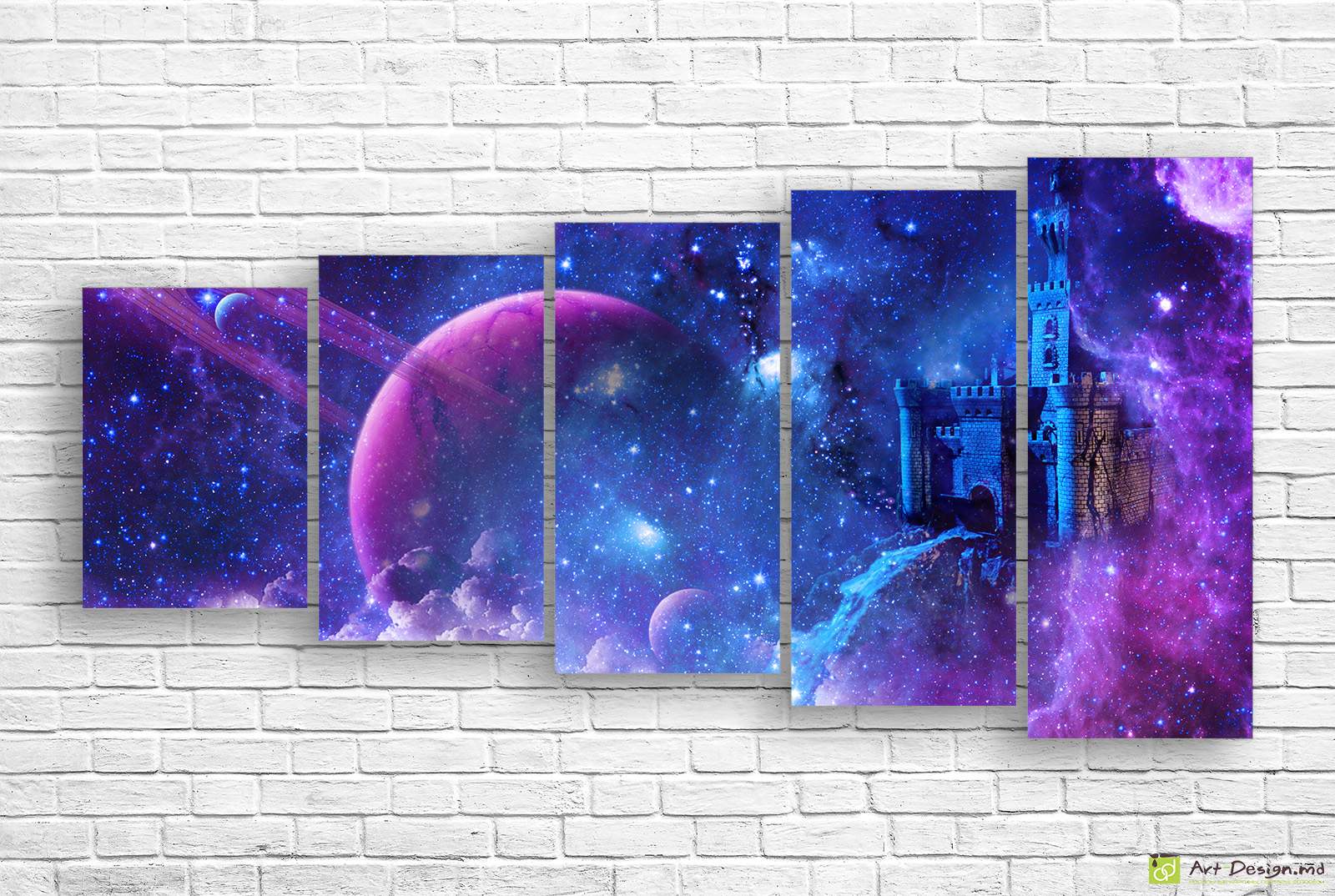 🌌 Модульная картина «Космическая крепость»