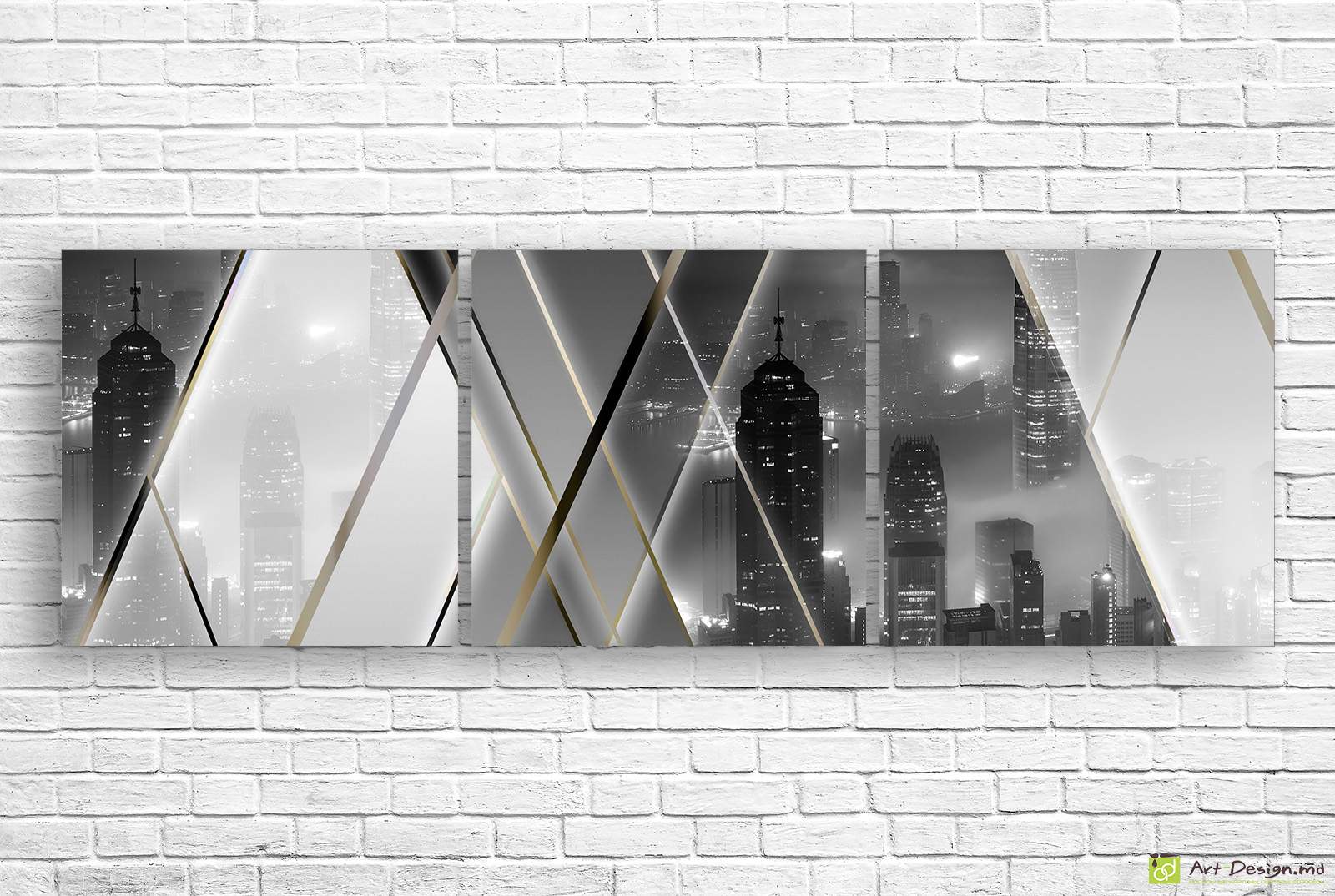 🌃 Tablou modular „Metropolă nocturnă”