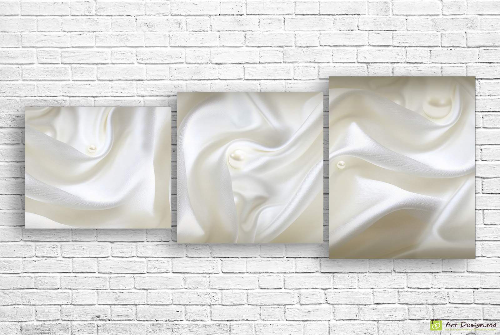 🤍 Модульная картина «Жемчуг на шелке»