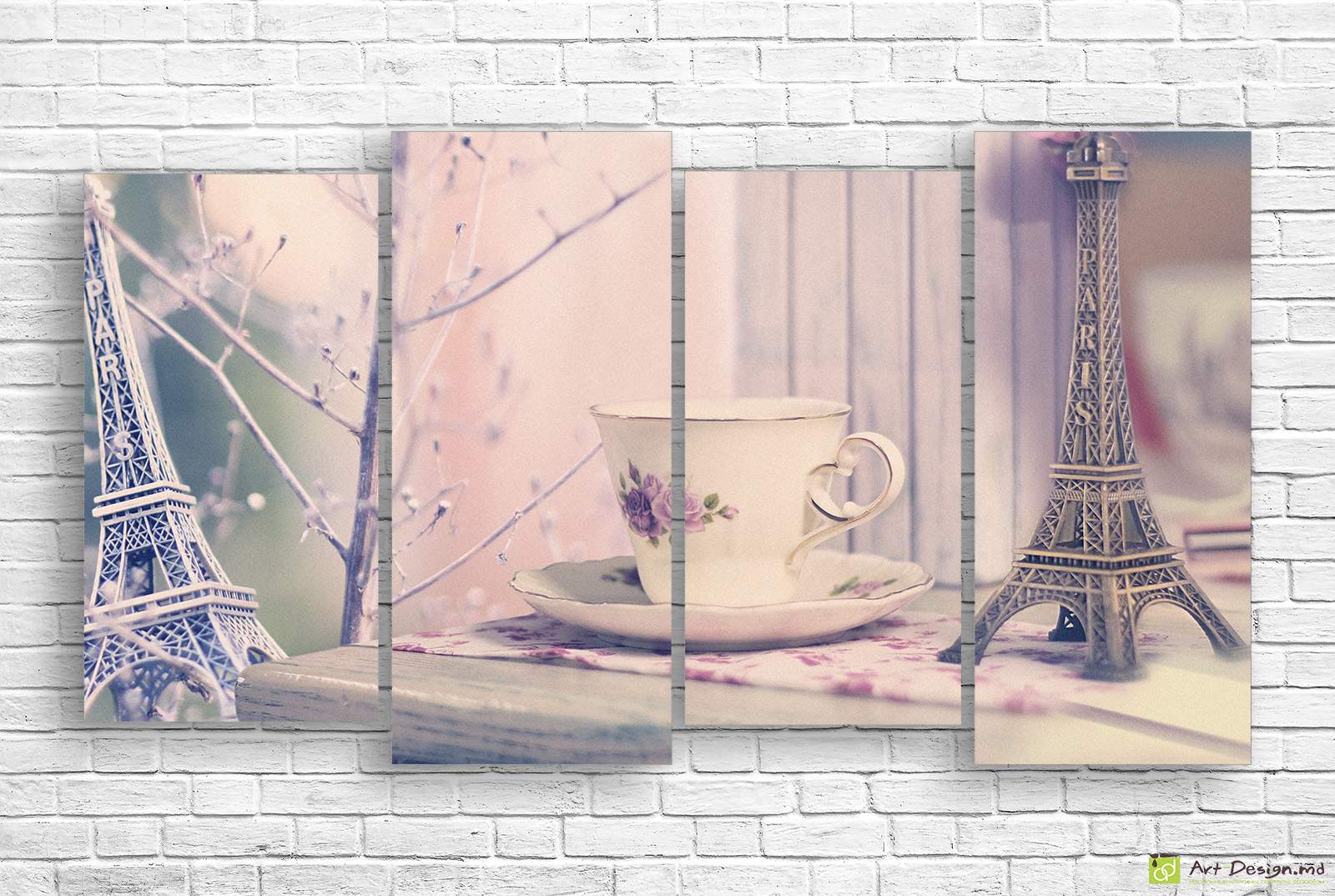 Модульные картины - Париж и кофе