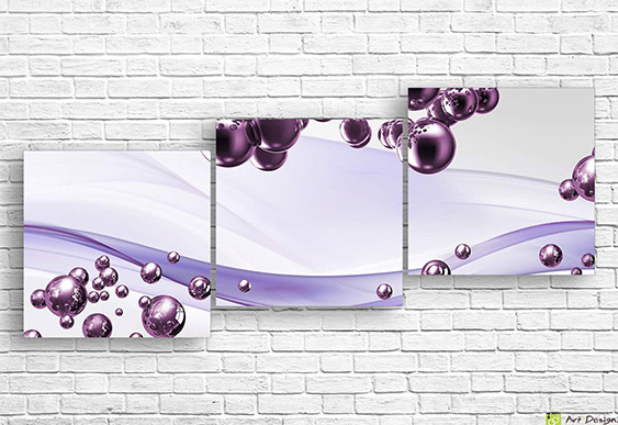 🤍 Tablou modular „Abstract textil în nuanțe deschise”