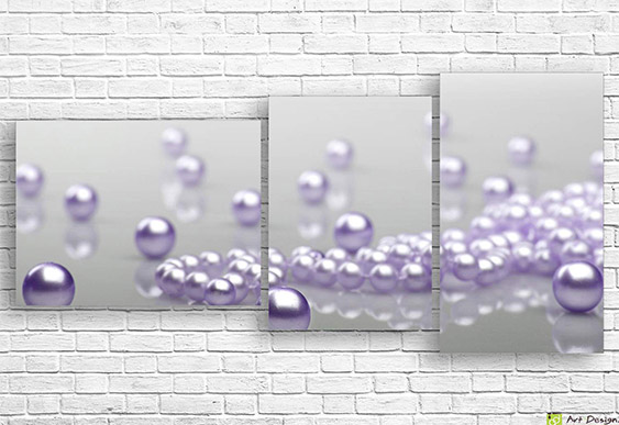 💎 Tablou modular „Diamante pe fundal de mătase”