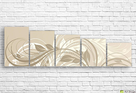 🌾 Модульная картина «Абстракция природы»