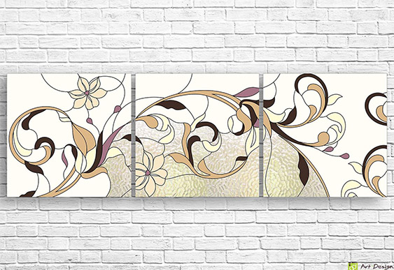 🌸💙 Модульная картина «Магнолия на синем фоне»