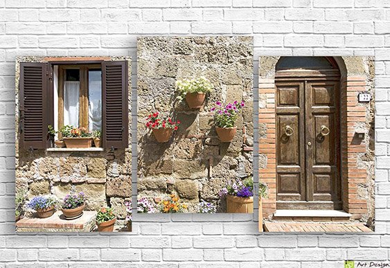 🖼️ Tablou modular Praga panoramă oraș în stil sepia