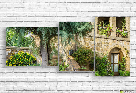 🏡 Модульная картина Уютный деревенский дворик