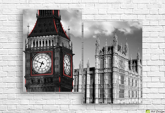 🖼️ Модульная картина Биг-Бен и Вестминстерский дворец