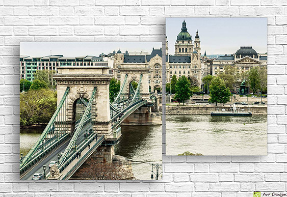 🏙️ Tablou modular Miami noaptea: Lumini vibrante