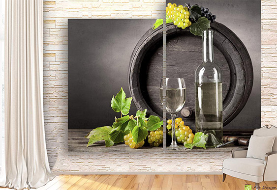 Модульная картина - Чашка кофе с любовью