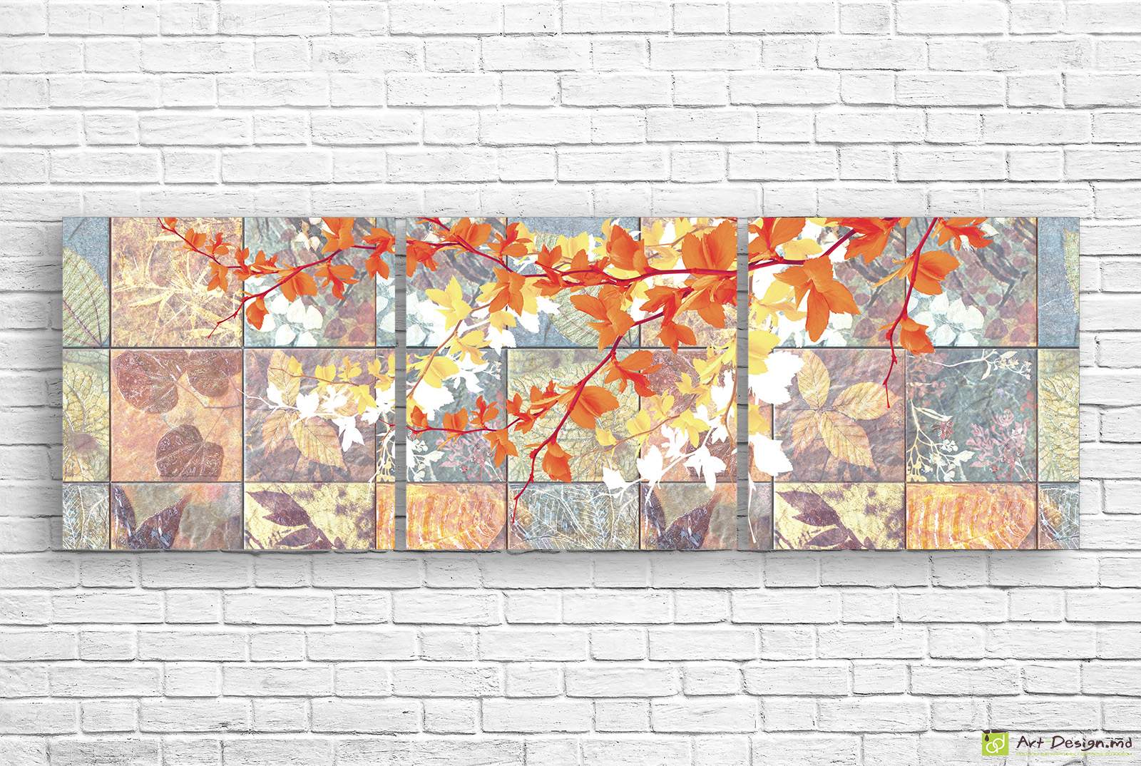 🍁🍂 Модульная картина «Осенняя листва»