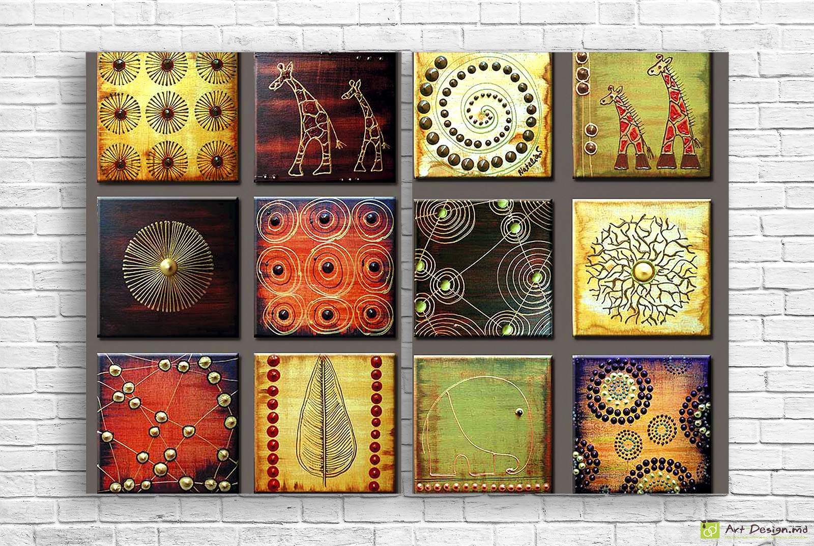 Модульная картина «Африканские мотивы»