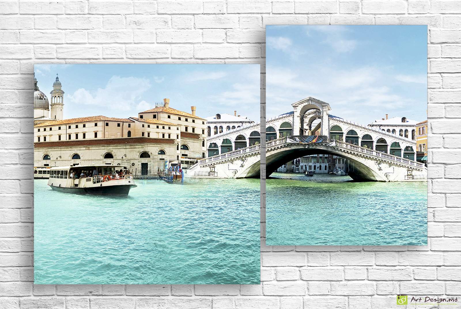 🌉 Tablou modular „Veneția — Podul Rialto și Marele Canal”