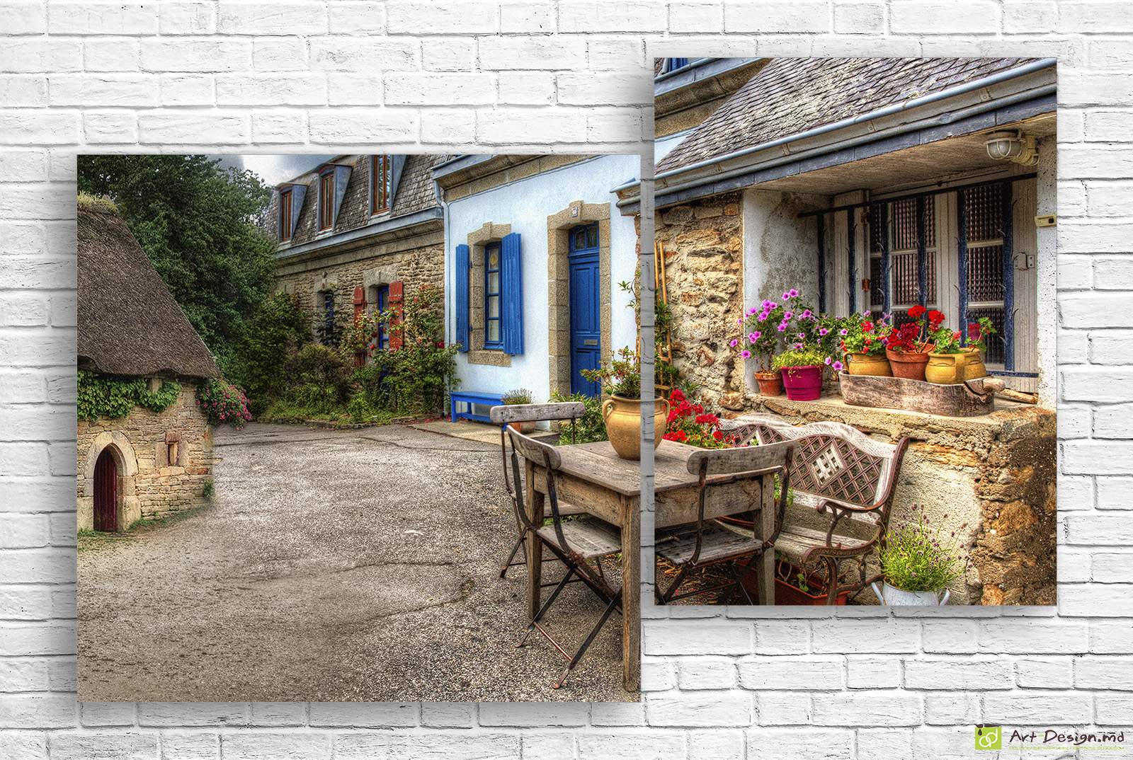 🏡 Модульная картина Уютный деревенский дворик