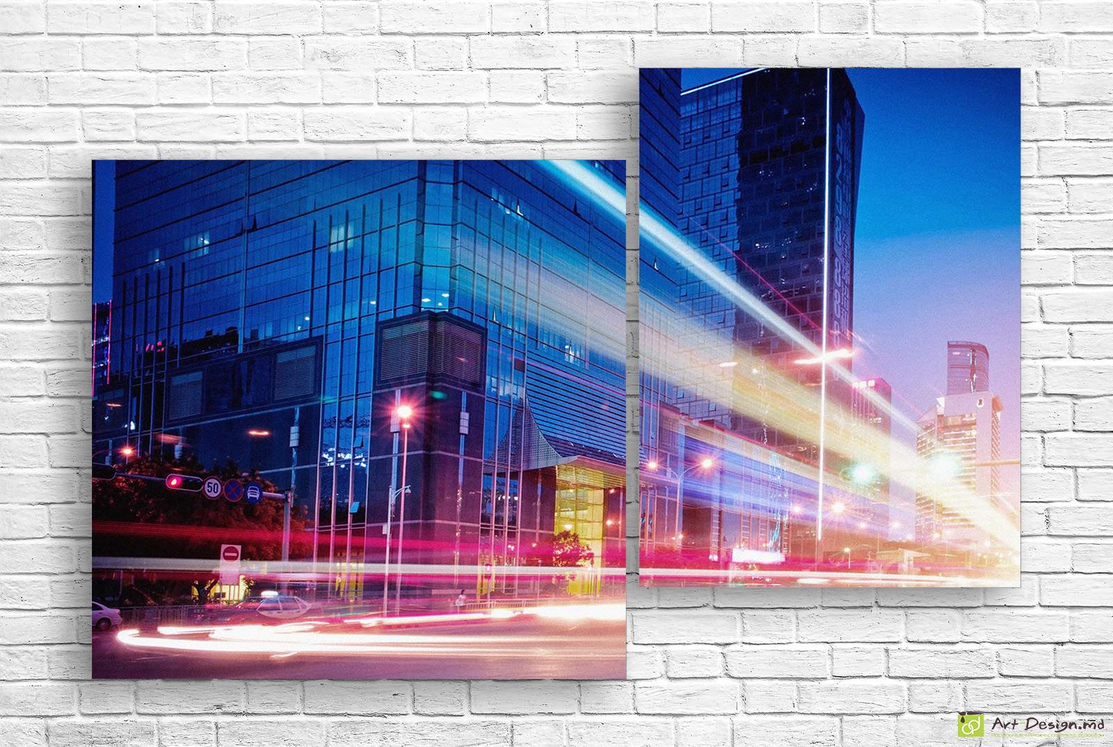 🌆 Модульная картина Городские огни движения