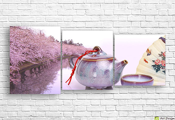 Tablou multicanvas - Ceremonia tradițională de ceai chinezesc