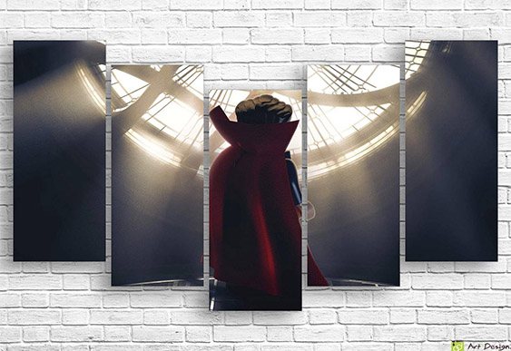 🌿 Tablou modular „Erou LEGO lângă apă”