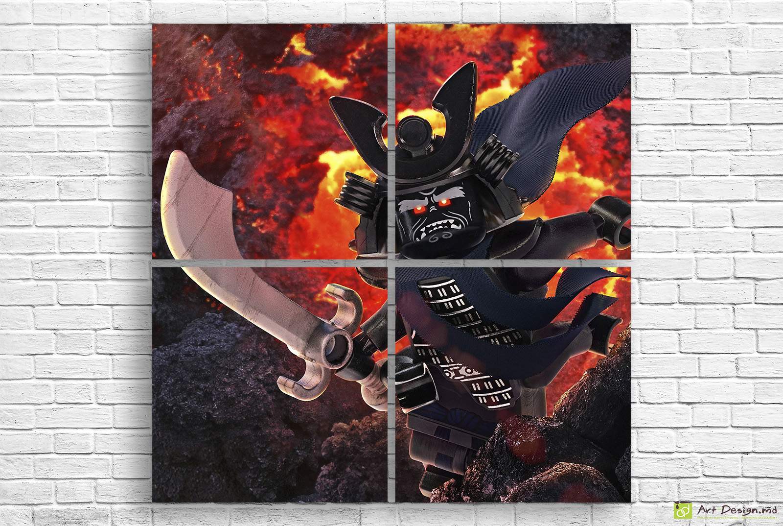 🔥 Модульная картина «LEGO Гармадон»