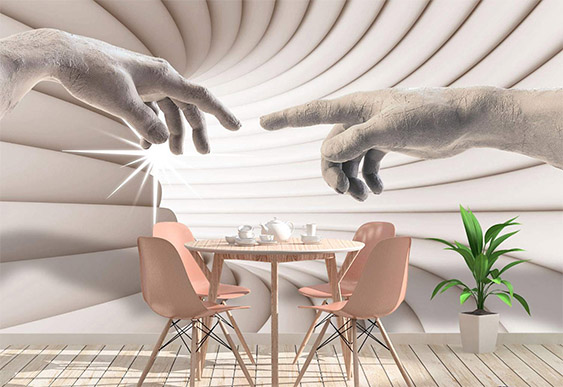 Fototapet la comanda - Tunelul și mâinile