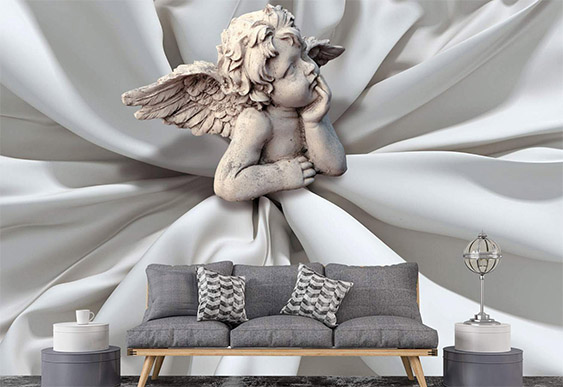 Fototapet la comanda - Înger și mătasa