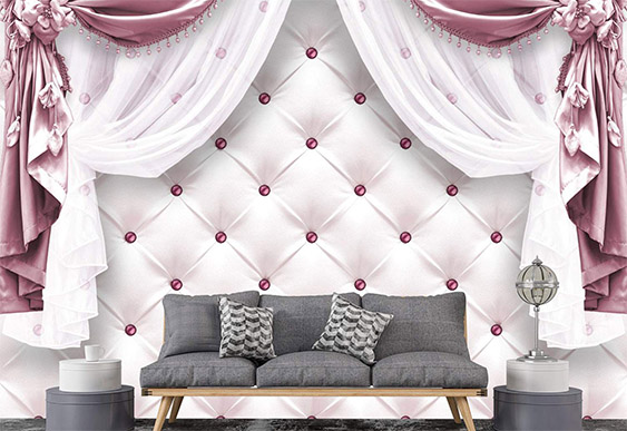 Fototapet la comanda - Grafică, Perdele de lux_2