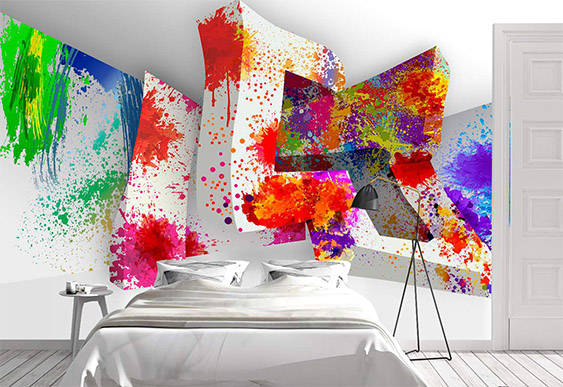 Fototapet - Stropituri de vopsea