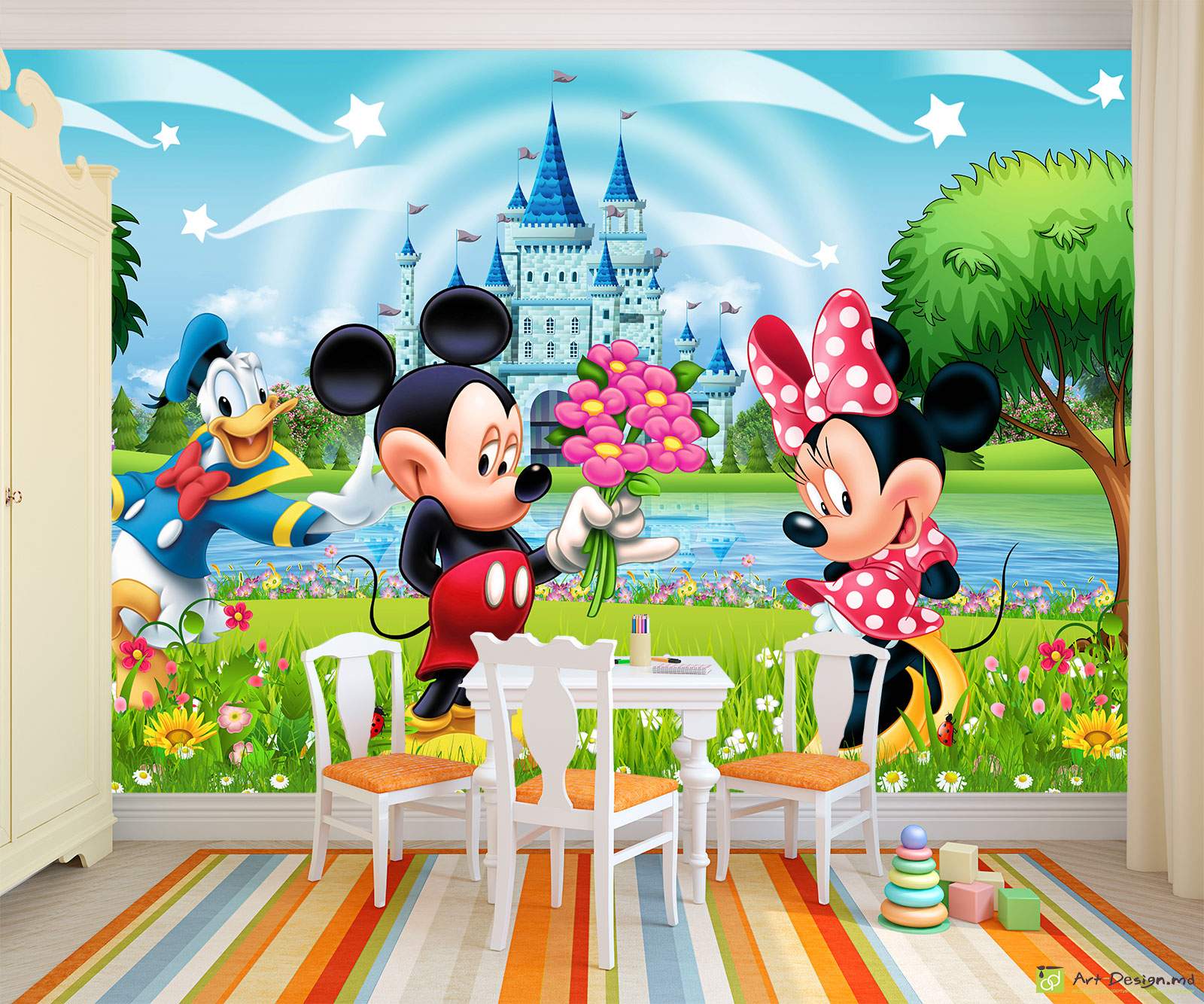 Фотообои на заказ - Микки Маус и его друзья_2
