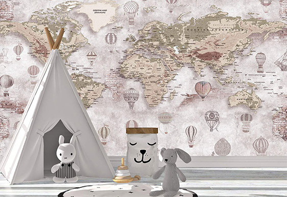 Fototapet la comanda - Hartă a lumii_13