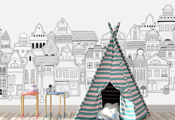 Fototapet - Case mici