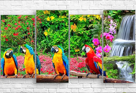 🌙 Модульная картина Аисты на фоне Луны