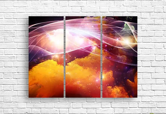 🔥 Tablou modular „Flux de foc”