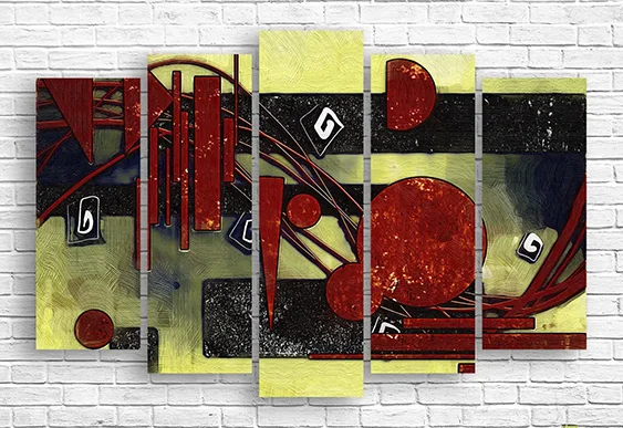 🌀 Модульная картина «Геометрия, абстракция»