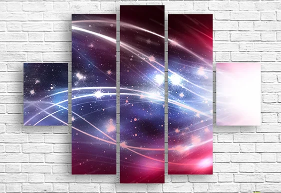 ✨ Модульная картина «Свет звёздного потока»