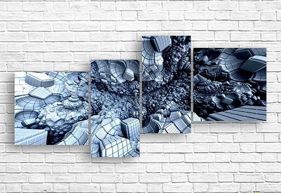 🧩 Tablou modular „Relief parametric”