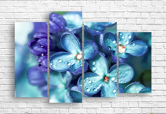 🌹 Tablou modular: Trandafiri în brumă