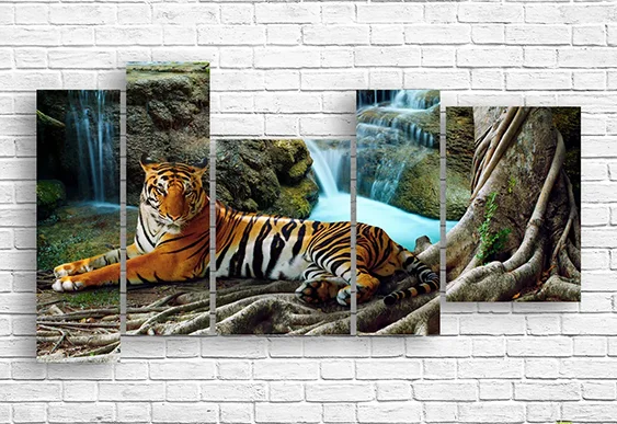 🐎 Tablou modular „Pereche de cai în mișcare”