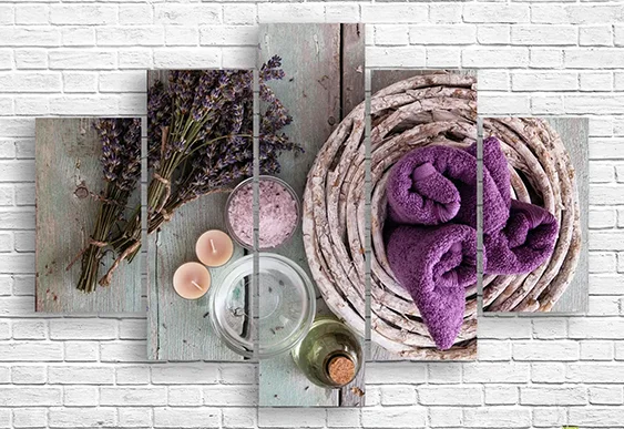 🪵 Модульная картина SPA-композиция на дереве