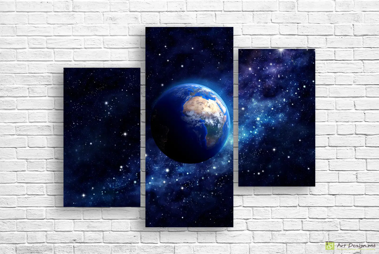 ✨ Tablou modular „Pământul în vastul cosmos”