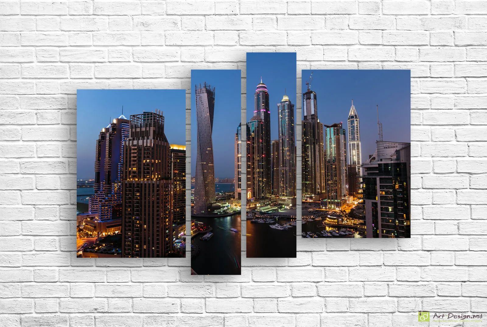 🌃 Модульная картина Дубай Марина: Небоскребы