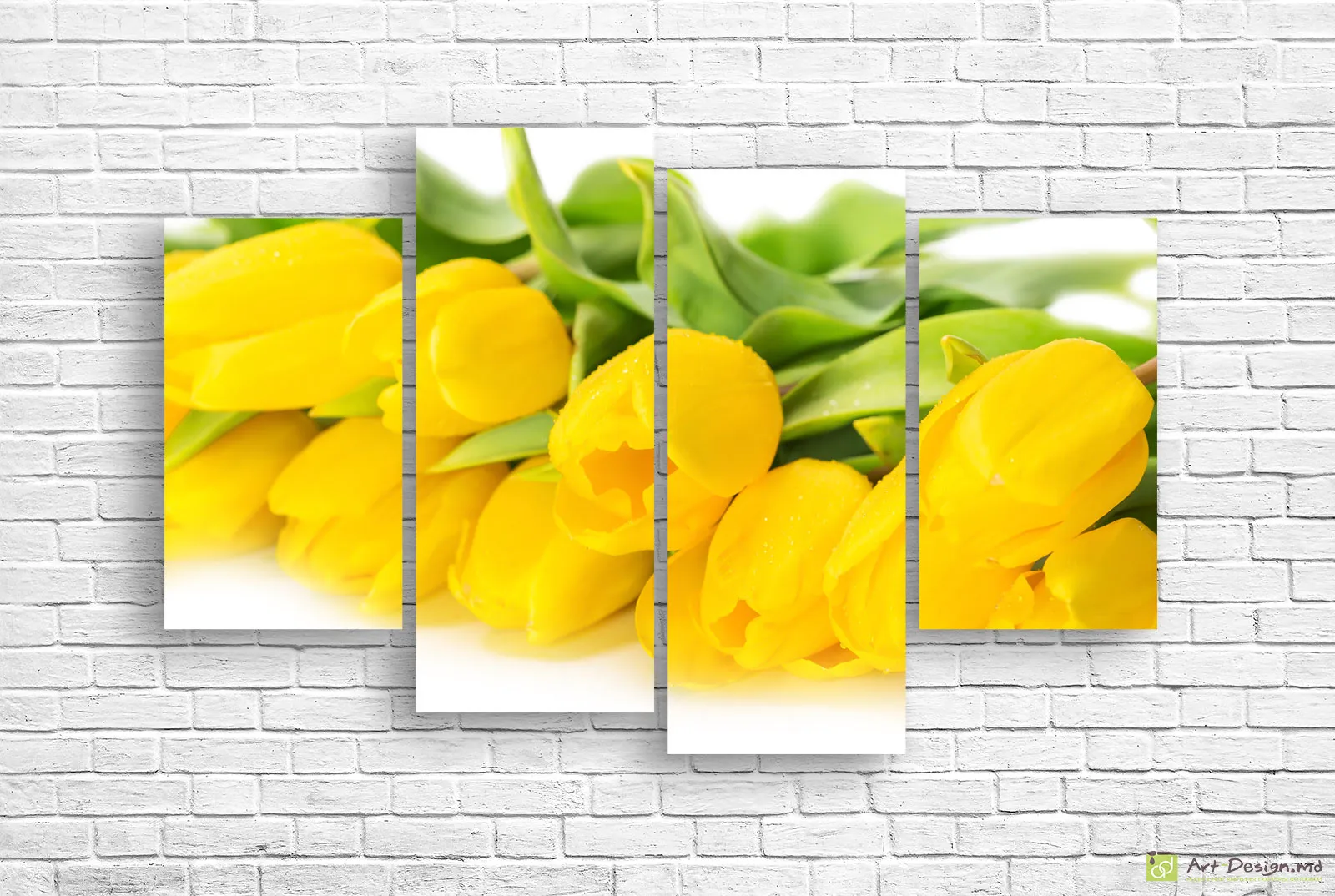 🌼 Tablou modular: Lalele galbene